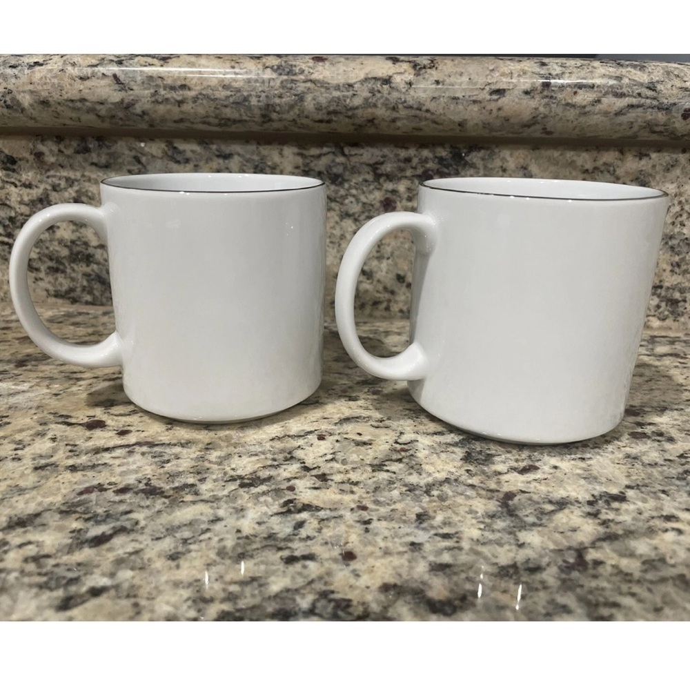 Rachel Kozlowski + West Elm Gilded Dapper Animal Leopard & Ram Mug Set of 2 - Picture 5 of 6